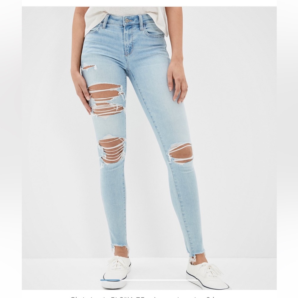 AE Ne(x)t Level Ripped Low Rise Jeggings